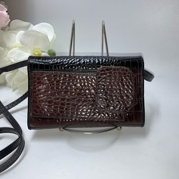 Brighton Leather Long Wallet on Chain Brown - Picture 4 of 12